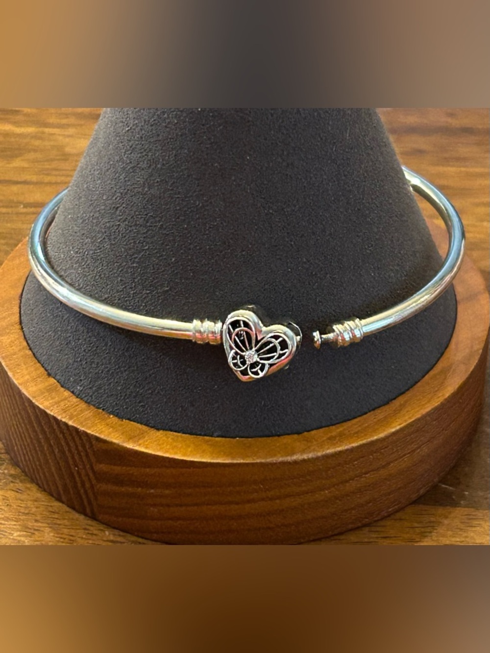 Pandora 925 Sterling Silver Heart Butterfly Filigree Charm Bracelet - Picture 4 of 5